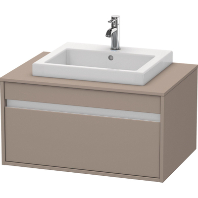 Duravit Ketho Meuble sous-lavabo avec 1 tiroir pour lavabo encastrable 80x42.6x55cm basalte