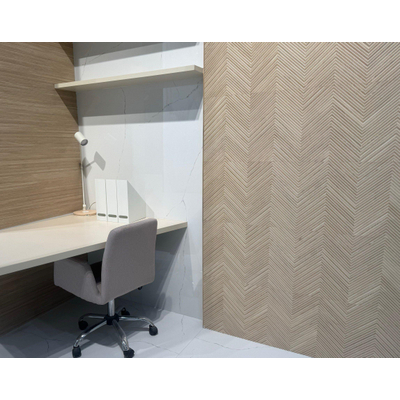 ÉCHANTILLON Terravito Brisano Carrelage murale - 40x120cm - Rectangle - 11mm - rectifié - Aspect bois - Zig alder