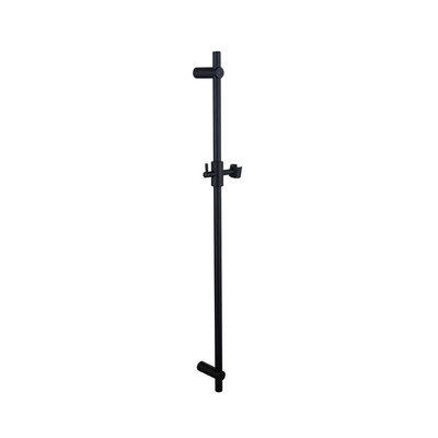 Fortifura Calvi Inbouw Regendoucheset - rond - thermostatisch - wandarm - glijstang - 25cm hoofddouche - staaf handdouche - metalen doucheslang - mat zwart