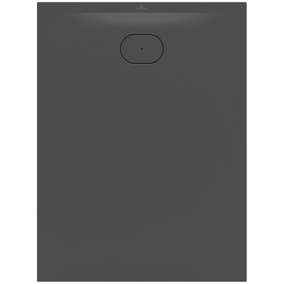 Villeroy & Boch Ecora douchebak - 120x90x3.5cm - afvoer korte zijde - anthracite (antraciet)