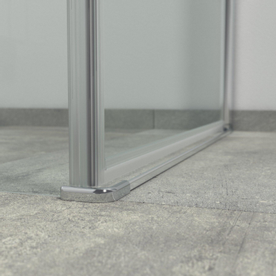 Marenza Neptune Douchecabine - 1 draaideur - Zijwand - 80x80x200cm - 6mm veiligheidsglas - anti kalk - chroom