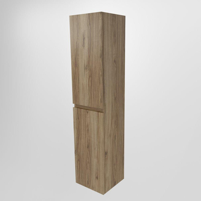 Mondiaz AIVY Armoire colonne 160x35x35cm - sans poingées - softclose 2 portes tournantes - Chai mat