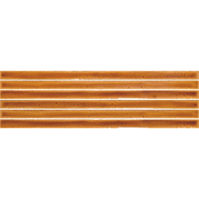 ÉCHANTILLON vtwonen Carreaux Rib Carreau mural 134X450 Mustartd Crackle 9mm Brillant