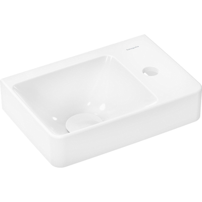 Hansgrohe Xelu Q wastafel - 36x25x11.5cm - planchet rechts - 1 kraangat - wit