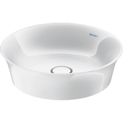 Duravit White tulip vasque à poser 43x43cm Céramique Wondergliss Ronde Blanc brillant