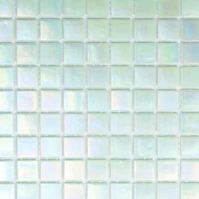 La Mosaic Factory Amsterdam carreau mosaïque - 32,2x32,2cm - carrelage mural et de sol - Carré - Verre Vert Clair brillant