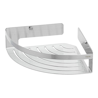 Tiger Caddy Douchemand Hoek groot RVS geborsteld 22.4x7x22.4cm