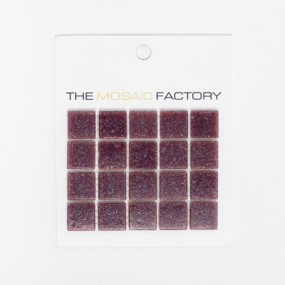 ÉCHANTILLON The Mosaic Factory Amsterdam carreau mosaïque 2x2x0.4cm pour mur et sol pour intérieur et extérieur carré Verre Violet