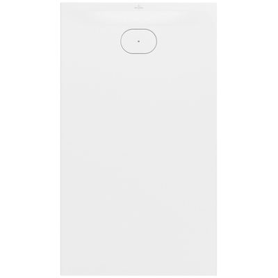 Villeroy & Boch Ecora douchebak - 140x80x3.5cm - afvoer korte zijde - stone white (wit)