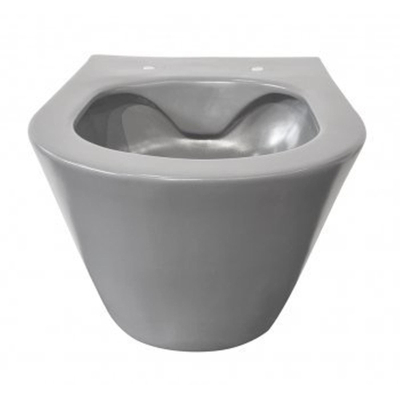 Wiesbaden Stereo hangtoilet – spoelrandloos – diepte 53 cm – mat grijs