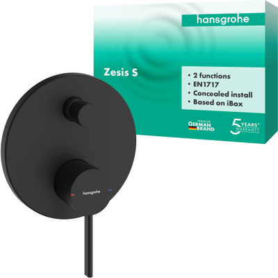 Hansgrohe Zesis mitigeur bain-douche - encastré - avec combinaison de sécurité - noir