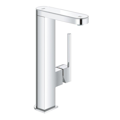 GROHE Plus waterbesparende wastafelkraan L-size m. digitale LED display moon white/chroom