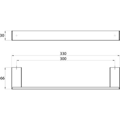 Emco Liaison badgreep 31cm chroom