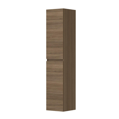 INK Armoire de salle de bains - 35x37x169cm - 2 portes - ouverture à gauche et à droite - sans poignée - bande de chant en bois - MFC Chêne pur