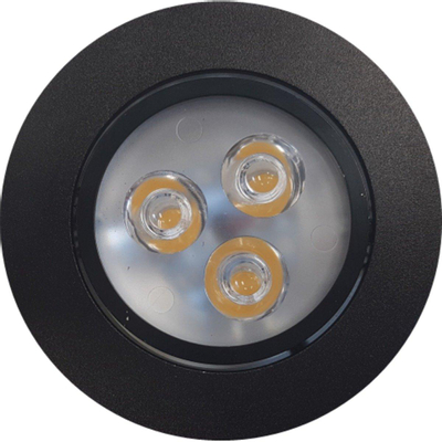 Saniclass Spot encastrable LED 3watt 3 pièces Noir SECOND CHOIX