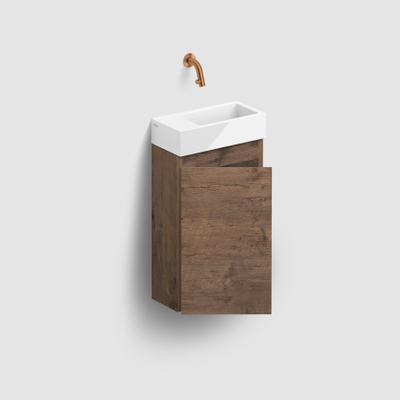 Clou Flush 3 lave-mains 36x18x9cm sans trou de robinet gauche Céramique Blanc