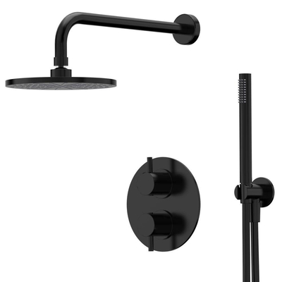 Xenz Duero - Ensemble de douche encastré NOIR MAT