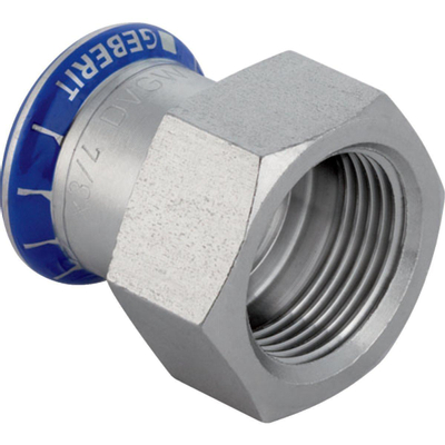 Geberit Mapress Rvs schroefbus RVS 316 binnendraad - 12mm x3/8 bi - rvs