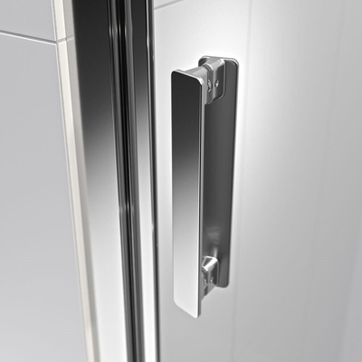 Sealskin inc. cabine de douche quadrant en deux parties 90x90x200cm verre de sécurité transparent de 8mm avec anti-calcaire argenté brillant