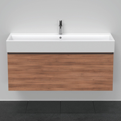 Duravit D-Neo wastafelonderkast 118.4x44x44.2cm 1 lade Noten Mat