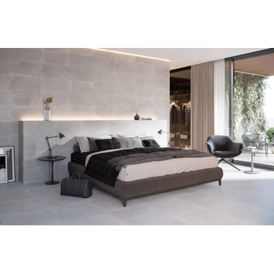 ÉCHANTILLON Terravito Allino carreau mural et de sol - 30x60cm - 10mm - Rectangulaire - rectifié - Aspect béton - Gris Mat
