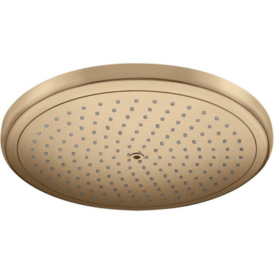 Hansgrohe Showerselect Ensemble de douche - élément encastré - mitigeur thermostatique - pomme de tête - ecosmart - bras de douche - support de douchette - flexible de douche - douchette - ecosmart - bronze brossé