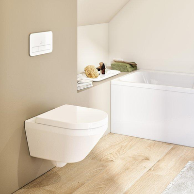 Pack WC Villeroy & Boch Architectura - 53x37cm - TwistFlush - sans bride - avec abattant softclose et quickrelease - brillant blanc