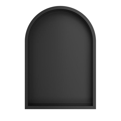 Wiesbaden Demis Inbouwnis - 30x45x7cm - rondboog - mat zwart