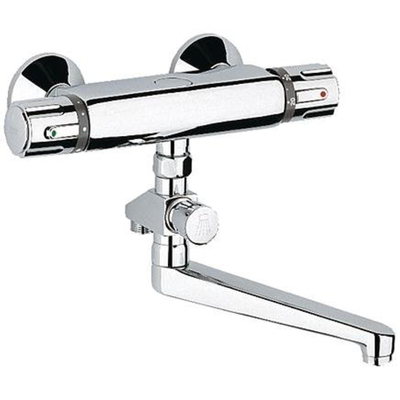 GROHE robinet sanitaire à bec h6.4cm 3/4 pouce avec bec pivotant chrome brillant