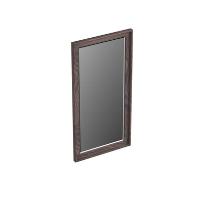 Forzalaqua Reno 2.0 miroir 40x80cm Rectangulaire sans éclairage avec cadre Chêne massif Charcoal