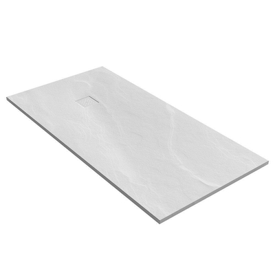 BRAUER Asteroid Receveur de douche 90x180 incl. antidérapant et antibactérien marbre minéral blanc mat