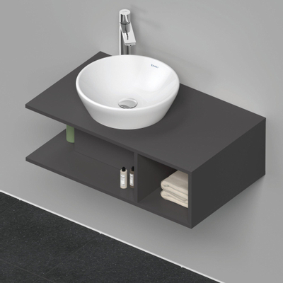 Duravit D-neo Meuble sous vasque 80x48x26cm sans tiroirs Graphite mat