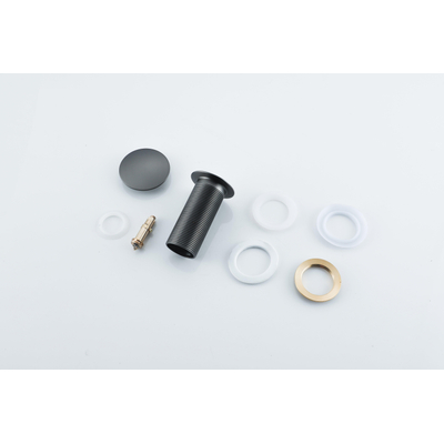 Fortifura Calvi Afvoerplug - verlengd - PVD - geborsteld gunmetal (antraciet)