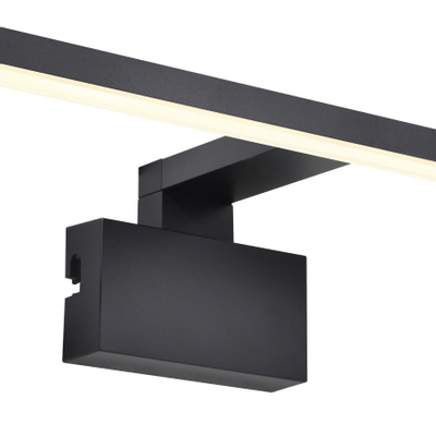Nordlux Marlee éclairage de miroir 50x3.8x13.6cm IP44 Incl. 9.5W LED 3000K F noir