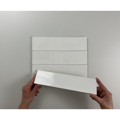 ÉCHANTILLON Terravito Dalmira carreau mural - 7,5x30cm - Rectangulaire - 8,6mm - Glaciar