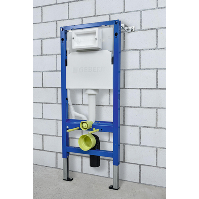 Geberit Duofix Basic UP100 Delta inbouwreservoir - voor wand wc - 112cm - 12cm - wandankers - blauw