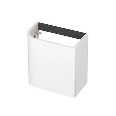 INK Concept R Fonteinonderkast - 40x22x40cm - 1 deur - rechtsdraaiend - afgeronde hoek - mdf lak - mat wit