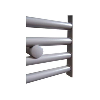 Sanicare electrische design radiator 111,8 x 45 cm. zilver-grijs met WiFi thermostaat chroom