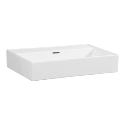 Saniclass Legend Meuble Lavabo - 61x47x13cm - avec trop-plein - 1 vasque - 0 trous de robinet - céramique - blanc brillant