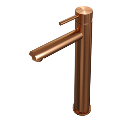 Brauer Copper Edition Wastafelmengkraan opbouw - hoog - model a - PVD - geborsteld koper