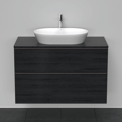 Duravit D-neo Meuble sous vasque 100x55x66.4cm 2 tiroirs Chêne (noir) mat