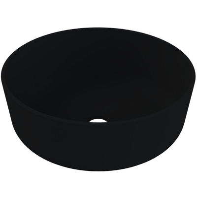 Thebalux opbouwkom keramiek Siena rond 36 mat zwart