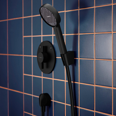 Hansgrohe Activera Select S ensemble de douchette 95 - 2 jets - EcoSmart - avec flexible de douche 160cm - noir mat