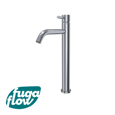 FugaFlow Eccelente Sobrado Badkamer Slim Wastafelkraan - 32.6cm - verhoogd - opbouw - chroom