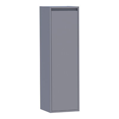 BRAUER Adore Armoire de salle de bains - 120x35x35cm - avec 1 porte sans poignée battant à gauche gris mat