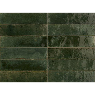 Ragno Look Wandtegel - 6x24cm - 10mm - porcellanato - Oliva glans (groen)