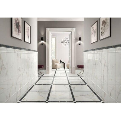 Royal plaza Chella Carreau mural 40x120cm marbre brillant blanc