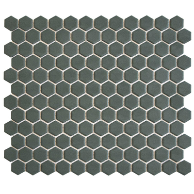 The Mosaic Factory Hexagon mozaïektegel - 26x30cm - 5mm - hexagon - R11 - mat camo green (groen)