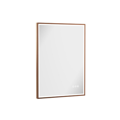 Crosswater MPRO miroir – 70 x 50 cm – LED directe tout autour – Bronze brossé