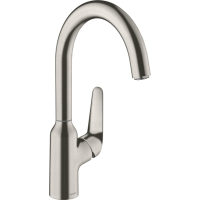 Hansgrohe M42 M421-H220 1-gats keukenkraan m. 360° draaibare uitloop RVS